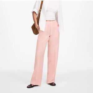 Madewell  The Easy Pull-On Pant in 100% Linen NWT